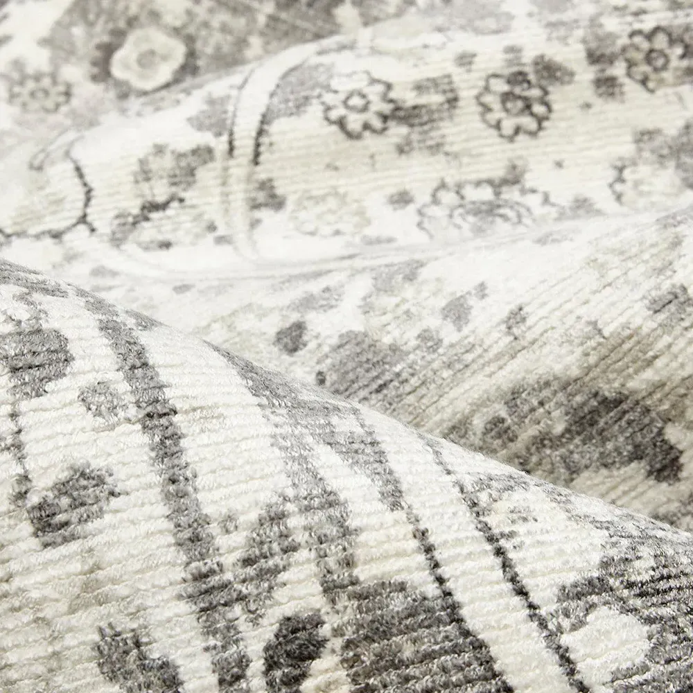 Rachel Global Bazaar Patterned Rug - Shadow Grey, Viscose