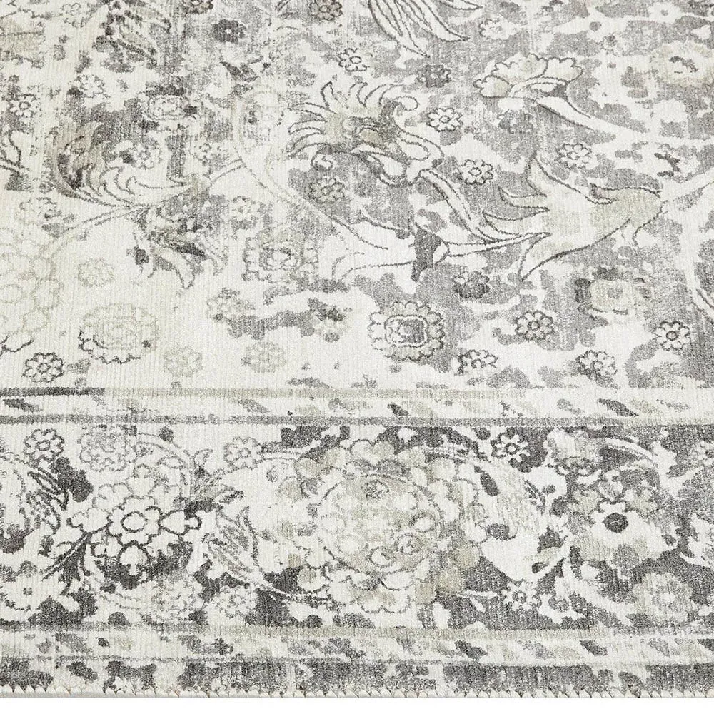 Rachel Global Bazaar Patterned Rug - Shadow Grey, Viscose