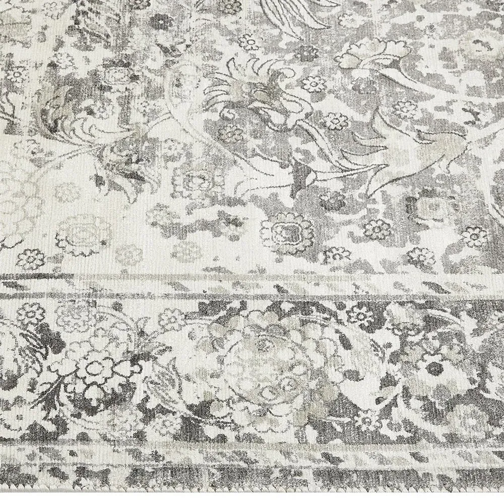 Rachel Global Bazaar Patterned Rug - Shadow Grey, Viscose