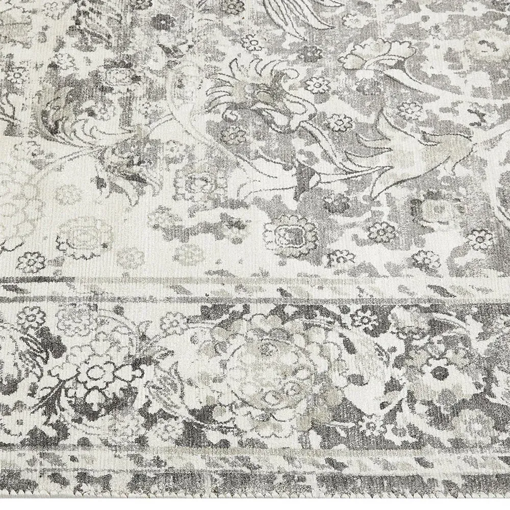 Rachel Global Bazaar Patterned Rug - Shadow Grey, Viscose