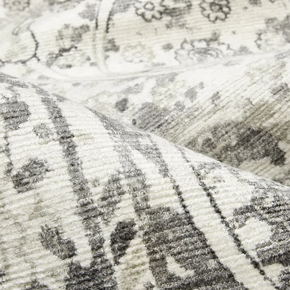 Rachel Global Bazaar Patterned Rug - Shadow Grey, Viscose