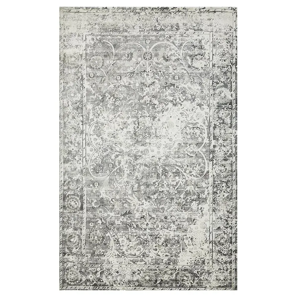 Rachel Global Bazaar Patterned Rug - Shadow Grey, Viscose