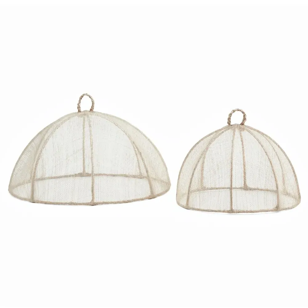 Rachel Large Food Cover Set of 4 - Beige, Sinamay