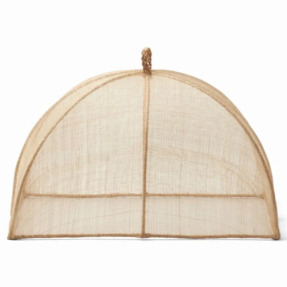 Rachel Rectangular Food Cover Set of 2 - Beige, Sinamay