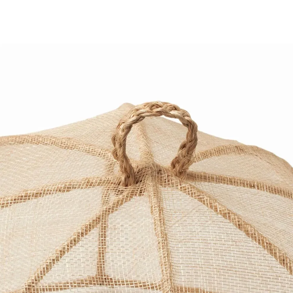 Rachel Rectangular Food Cover Set of 2 - Beige, Sinamay