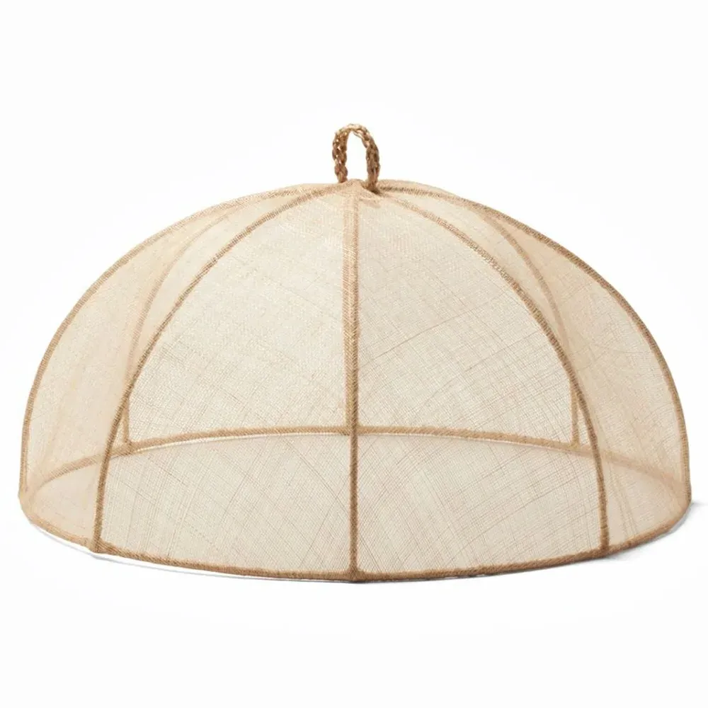 Rachel Round Food Cover Set of 2 - Beige, Sinamay