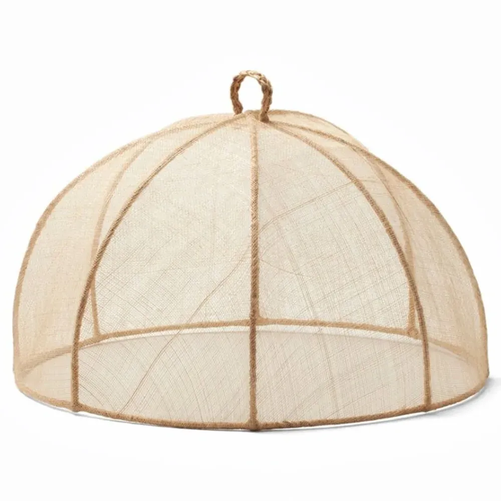 Rachel Round Food Cover Set of 2 - Beige, Sinamay