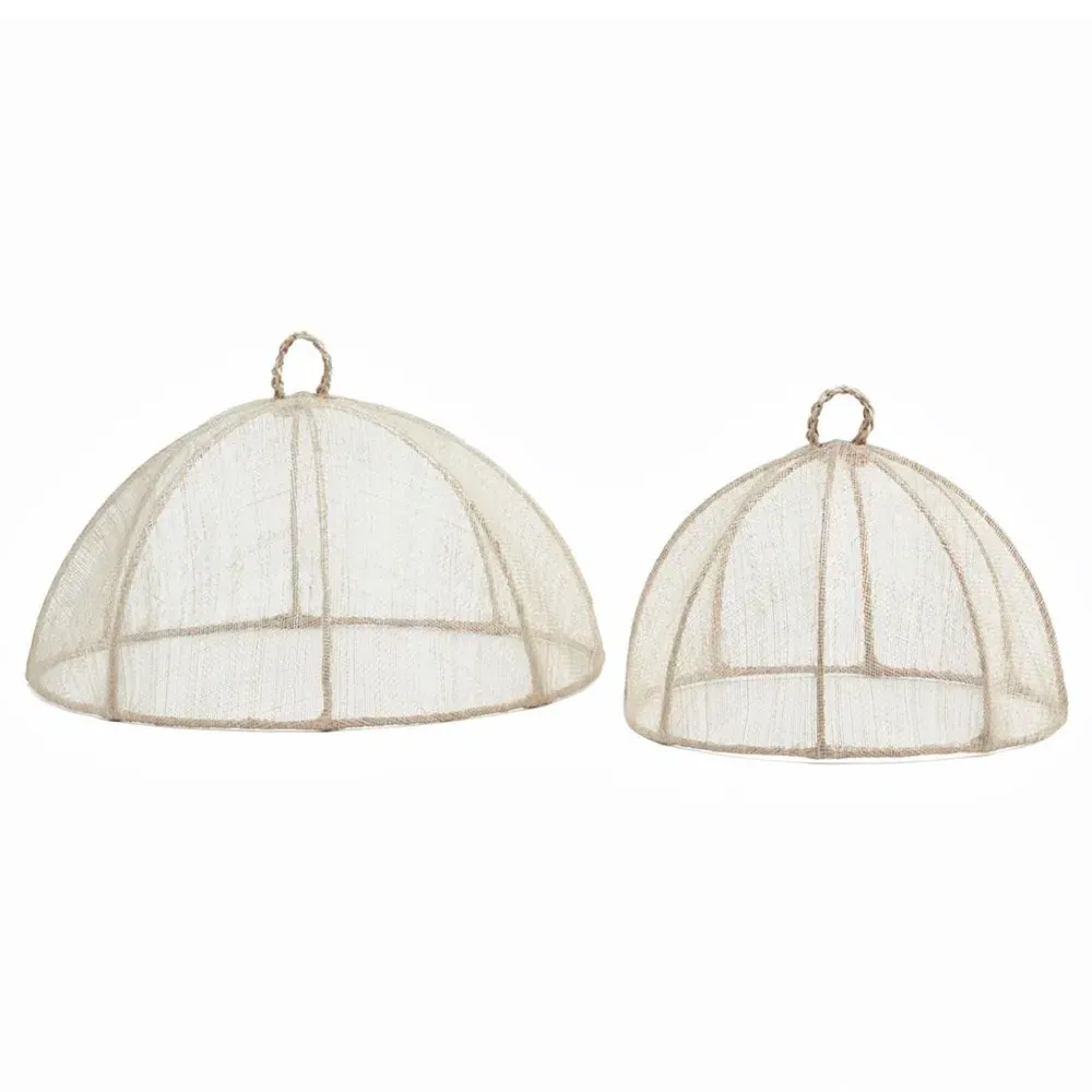 Rachel Small Food Cover Set of 4 - Beige, Sinamay