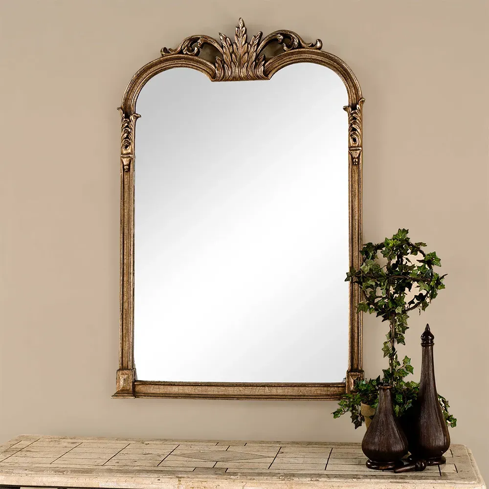 Racquel Rectangular Vanity Wall Mirror - Champagne