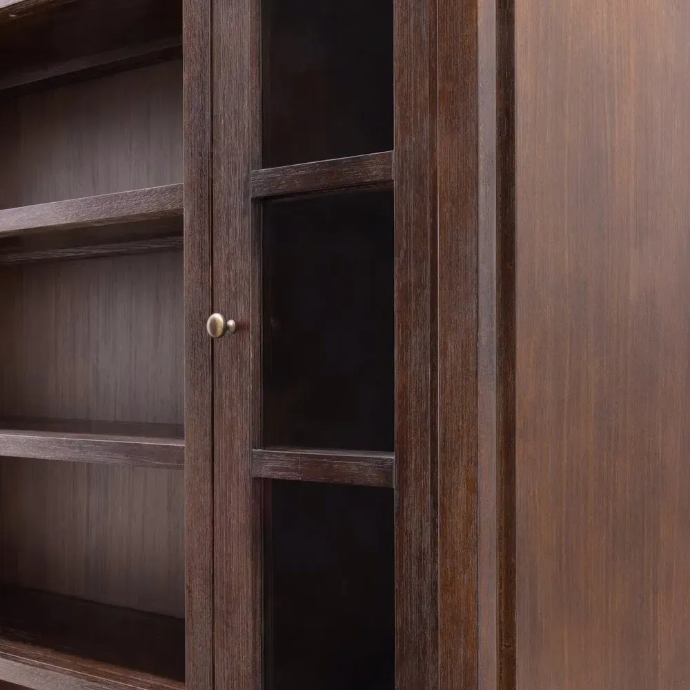 Radford Cabinet - Dark Brown, Acacia Wood