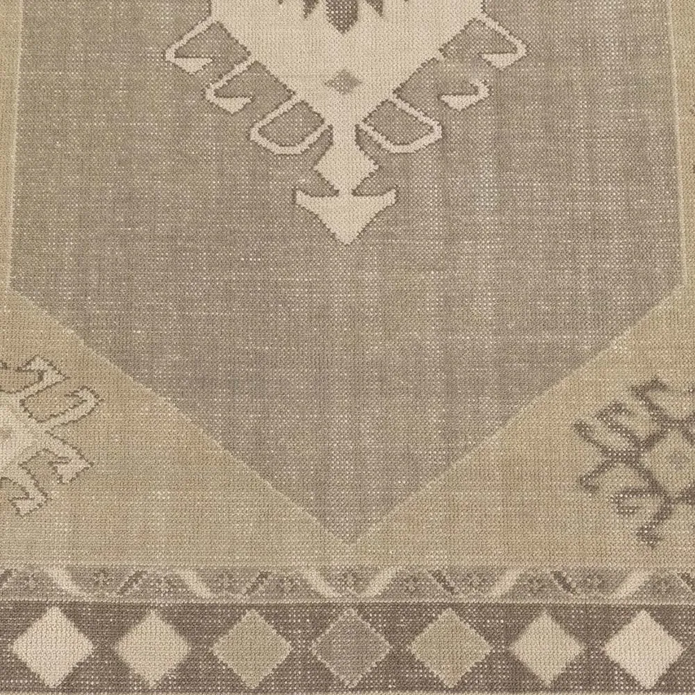 Radko Hand Knotted Rug - Brown, Cotton