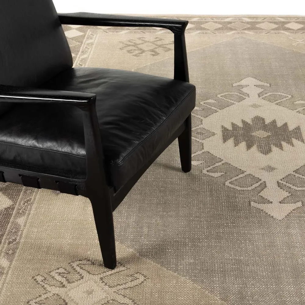 Radko Hand Knotted Rug - Brown, Cotton