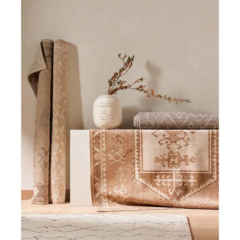 Radko Hand Knotted Rug - Brown, Cotton