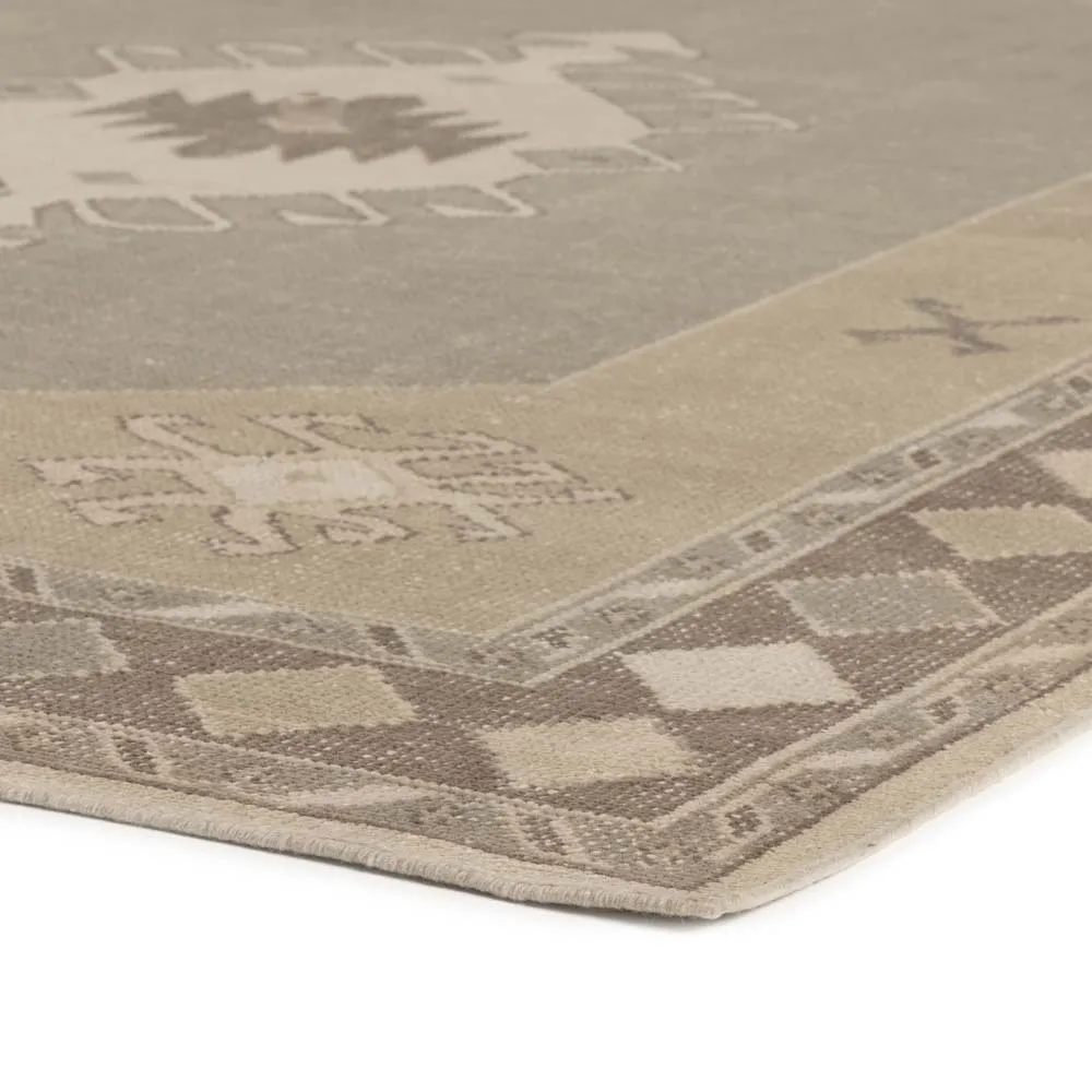 Radko Hand Knotted Rug - Brown, Cotton