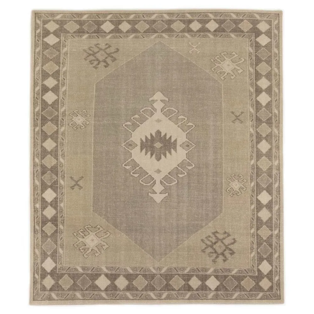 Radko Hand Knotted Rug - Brown, Cotton