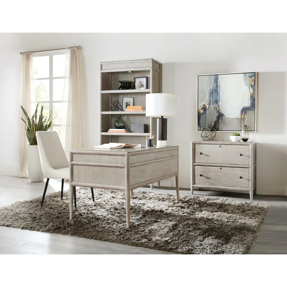 Rafael Office Desk - Grey, Alder Wood