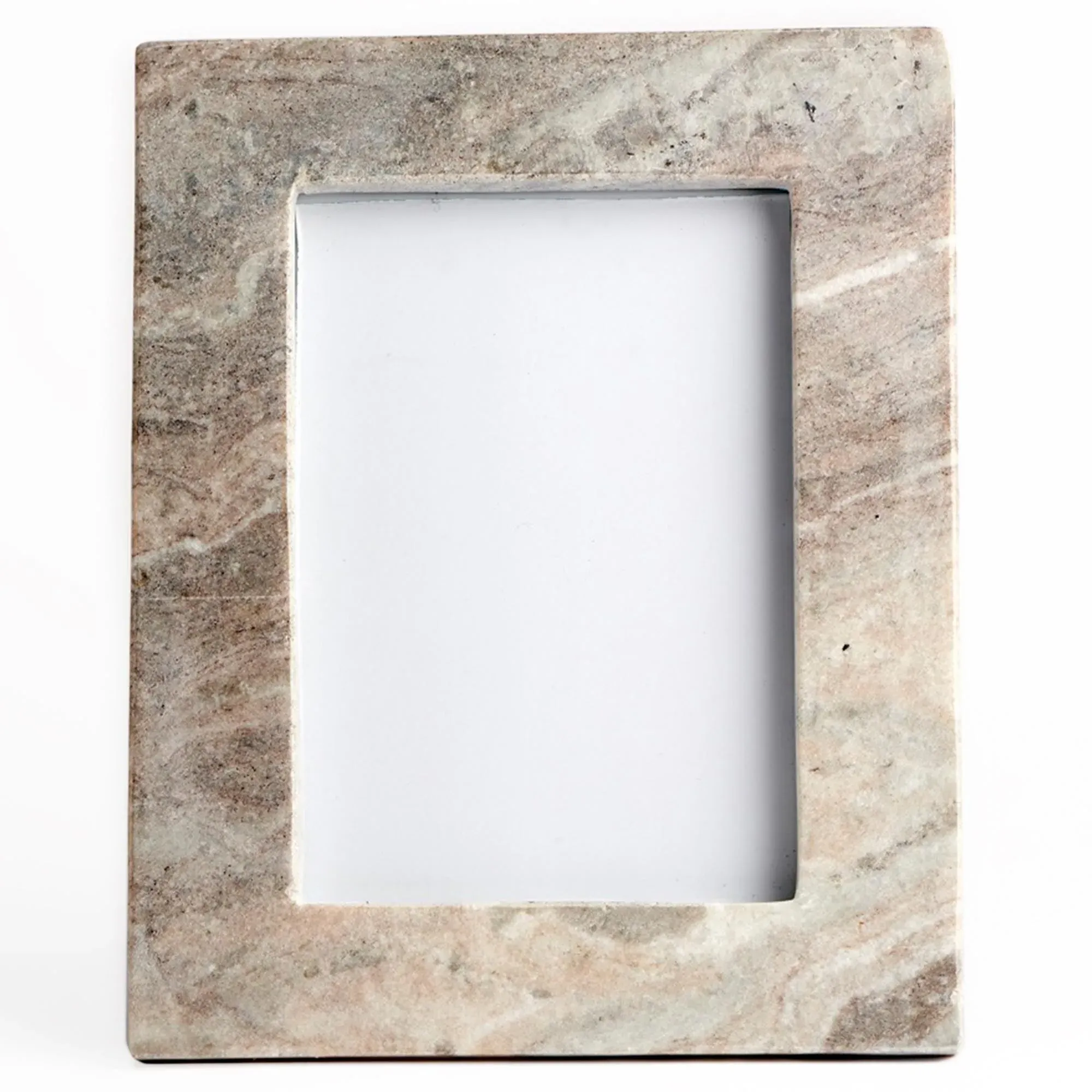 Rafiya 5x7 Photo Frame - Brown, Marble image