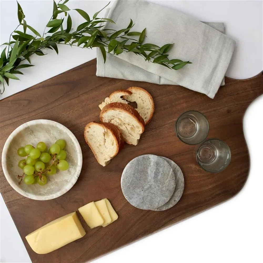 Rafiya Small Decorative Bowl - Brown, Marble