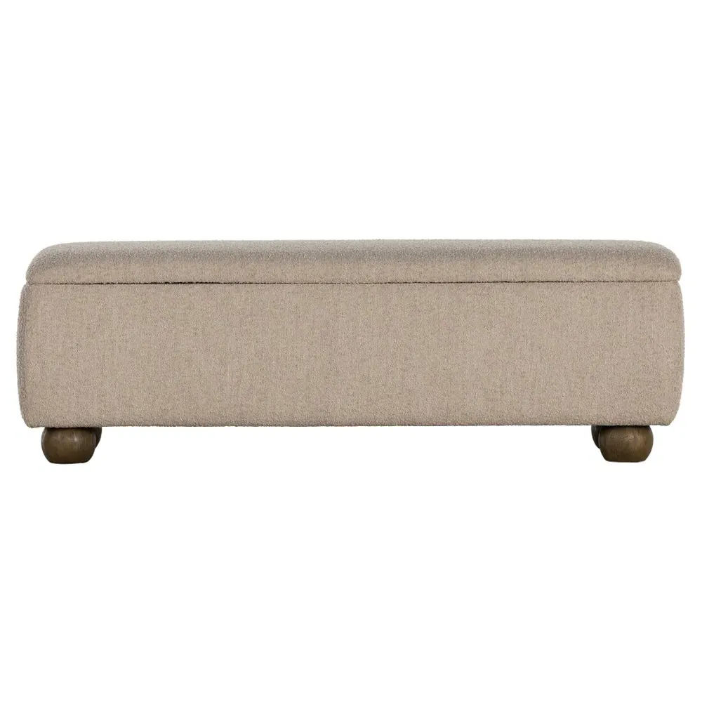 Ramon Storage Bench - Beige, Boucle image