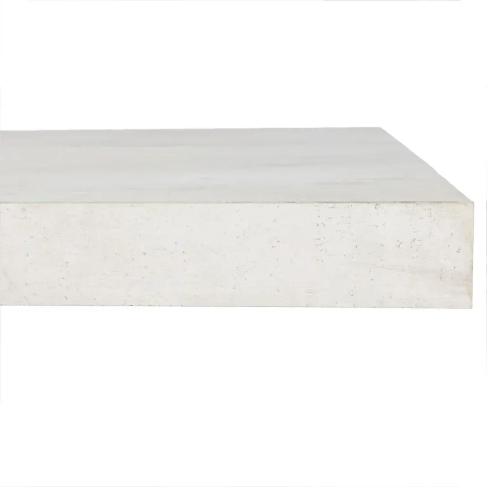Randy Rectangular Dining Table - White, Concrete
