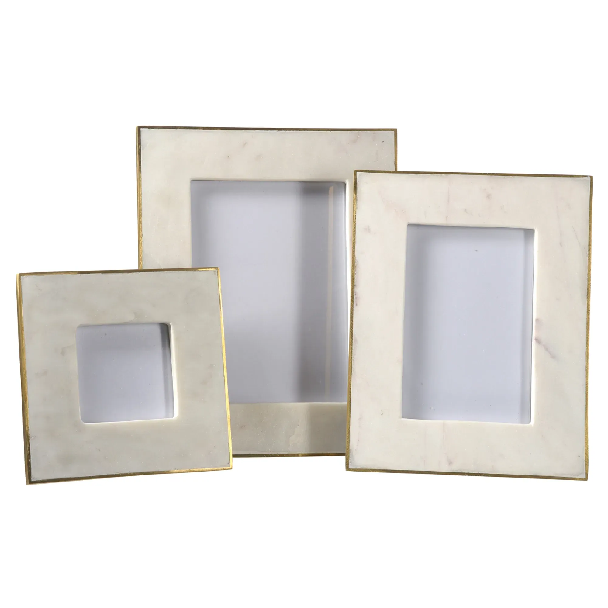 Ranma 5x7 Photo Frame - White, Marble