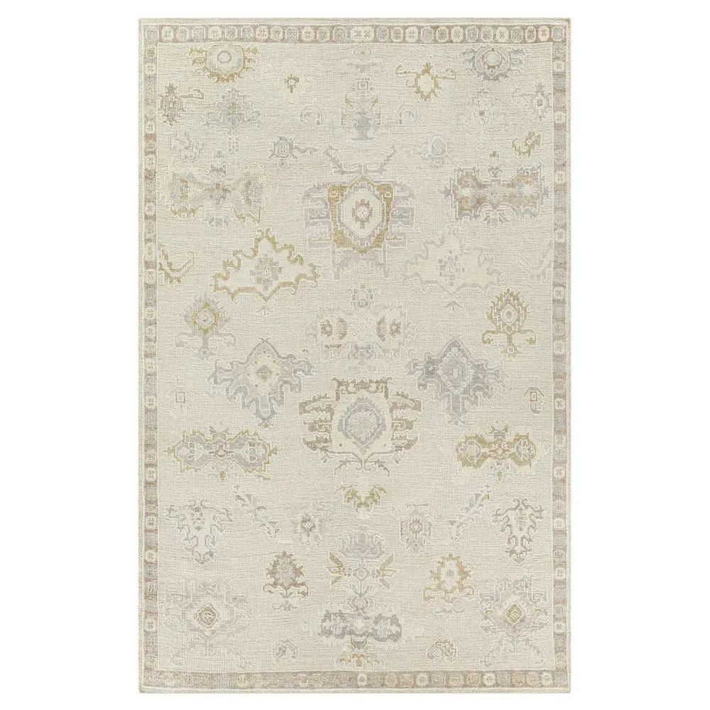 Raphael Tribal Patterned Hand Knotted Rug - Brown, PET