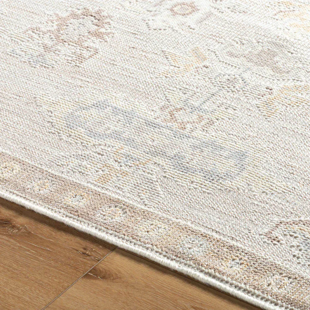 Raphael Tribal Patterned Hand Knotted Rug Sample - Brown, PET