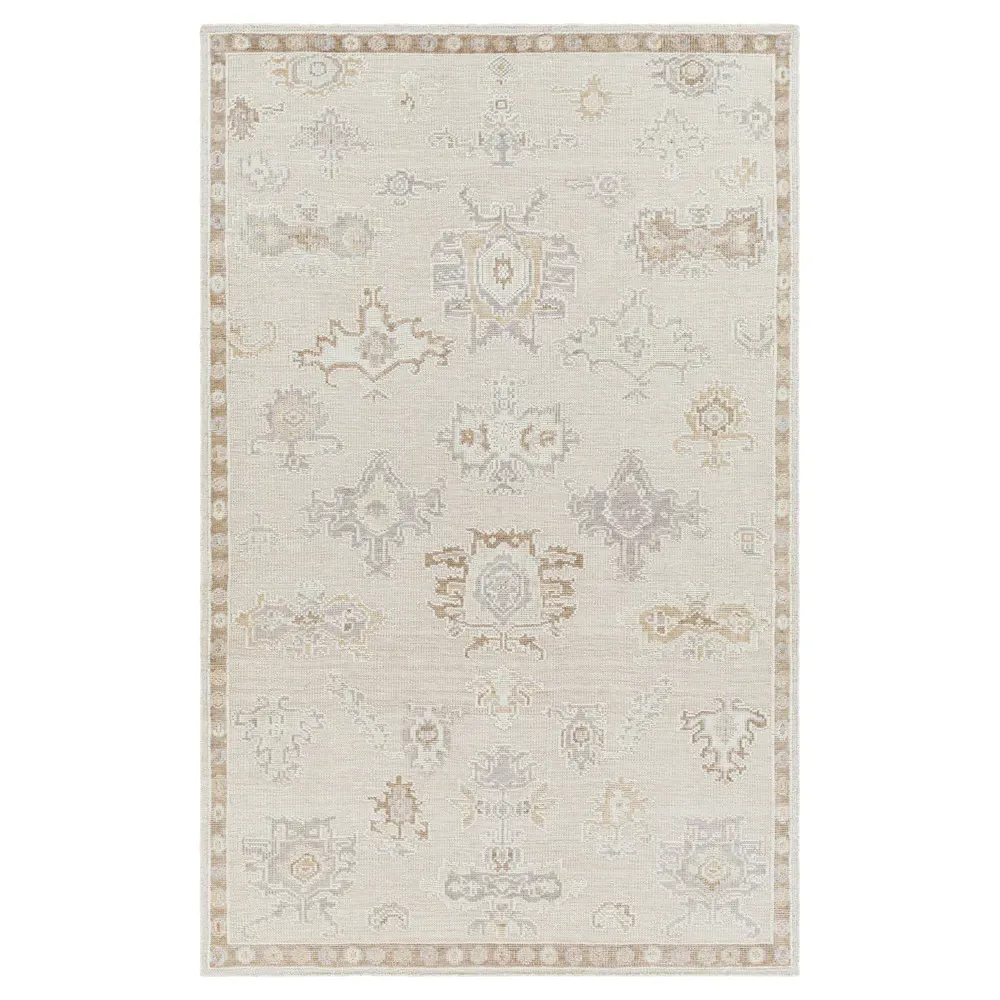 Raphael Tribal Patterned Hand Knotted Rug Sample - Brown, PET image