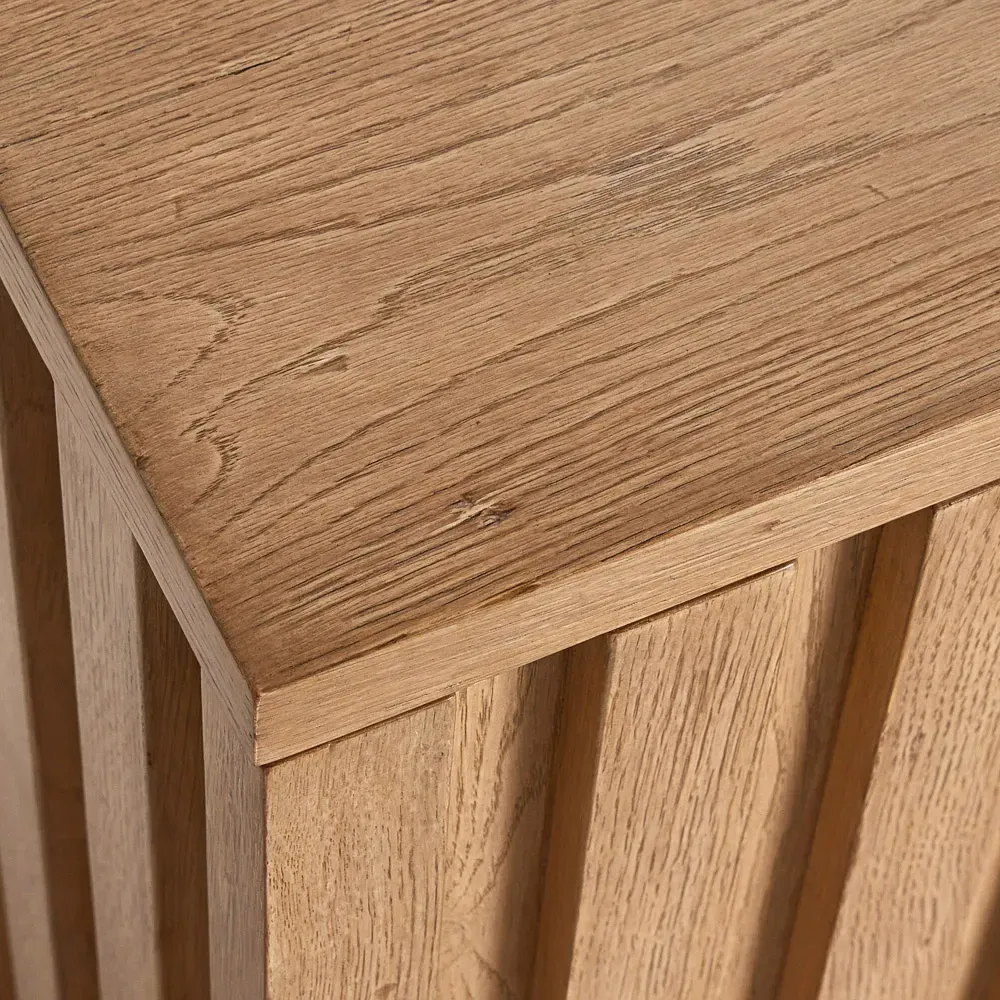 Raul Media Cabinet - Brown, Oak