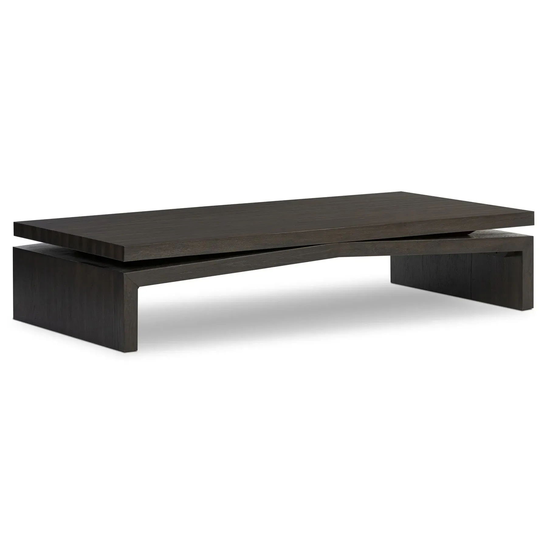 Rayan Coffee Table - Dark Brown, Oak