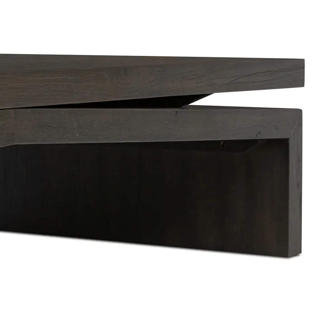 Rayan Coffee Table - Dark Brown, Oak