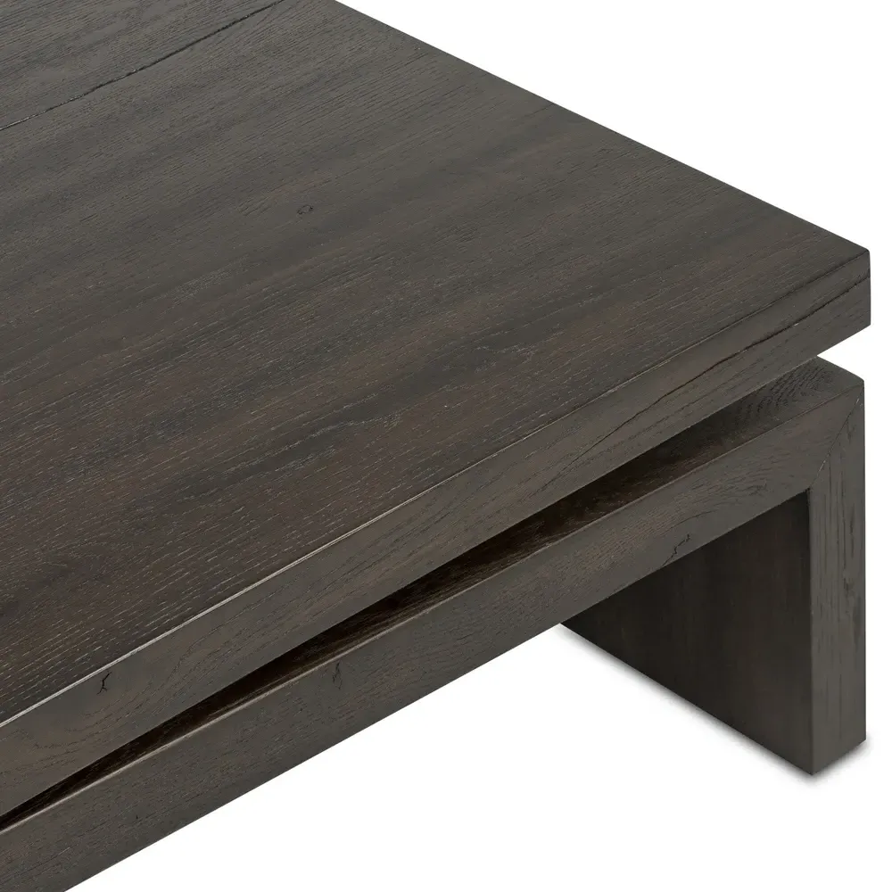 Rayan Coffee Table - Dark Brown, Oak