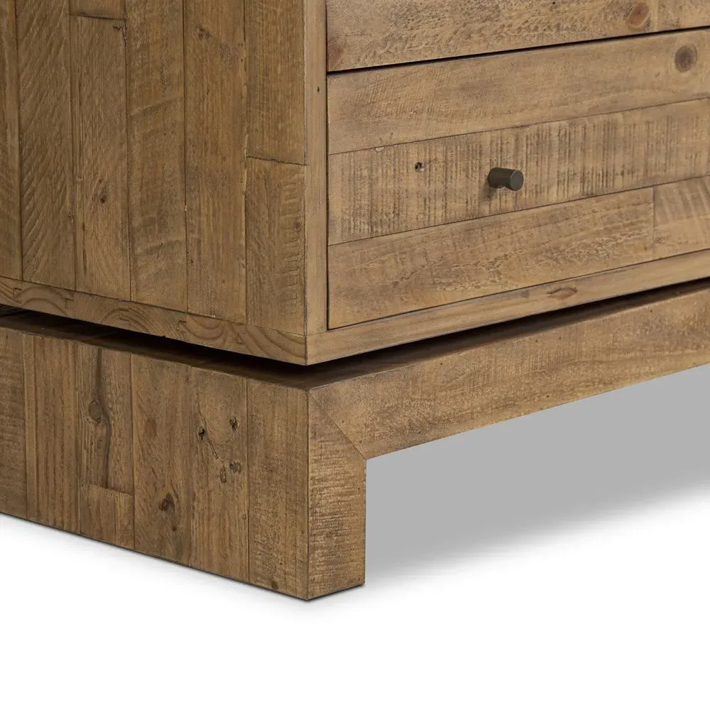 Rayan Double Dresser - Natural Brown, Reclaimed Wood