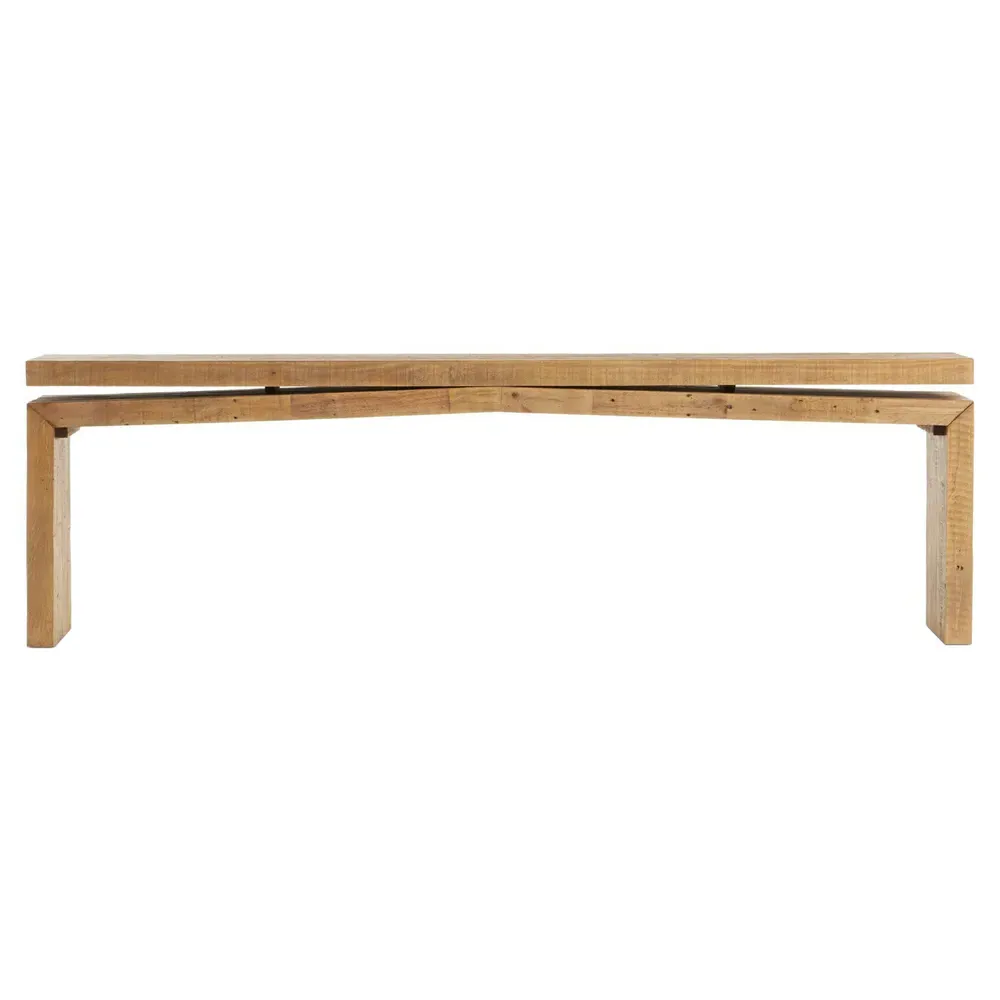 Rayan Large Console Table - Brown, Reclaimed Pine image