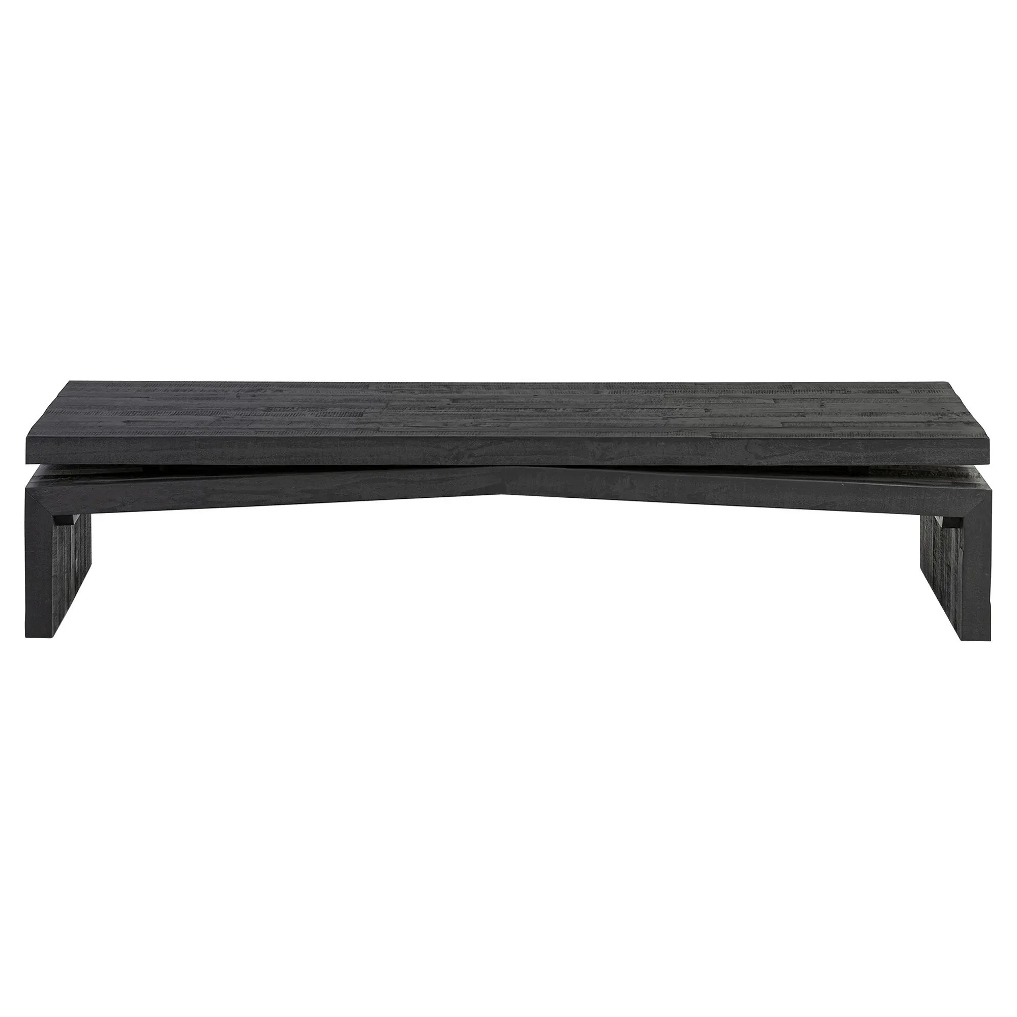 Rayan Reclaimed Wood Coffee Table - Black, Pine image