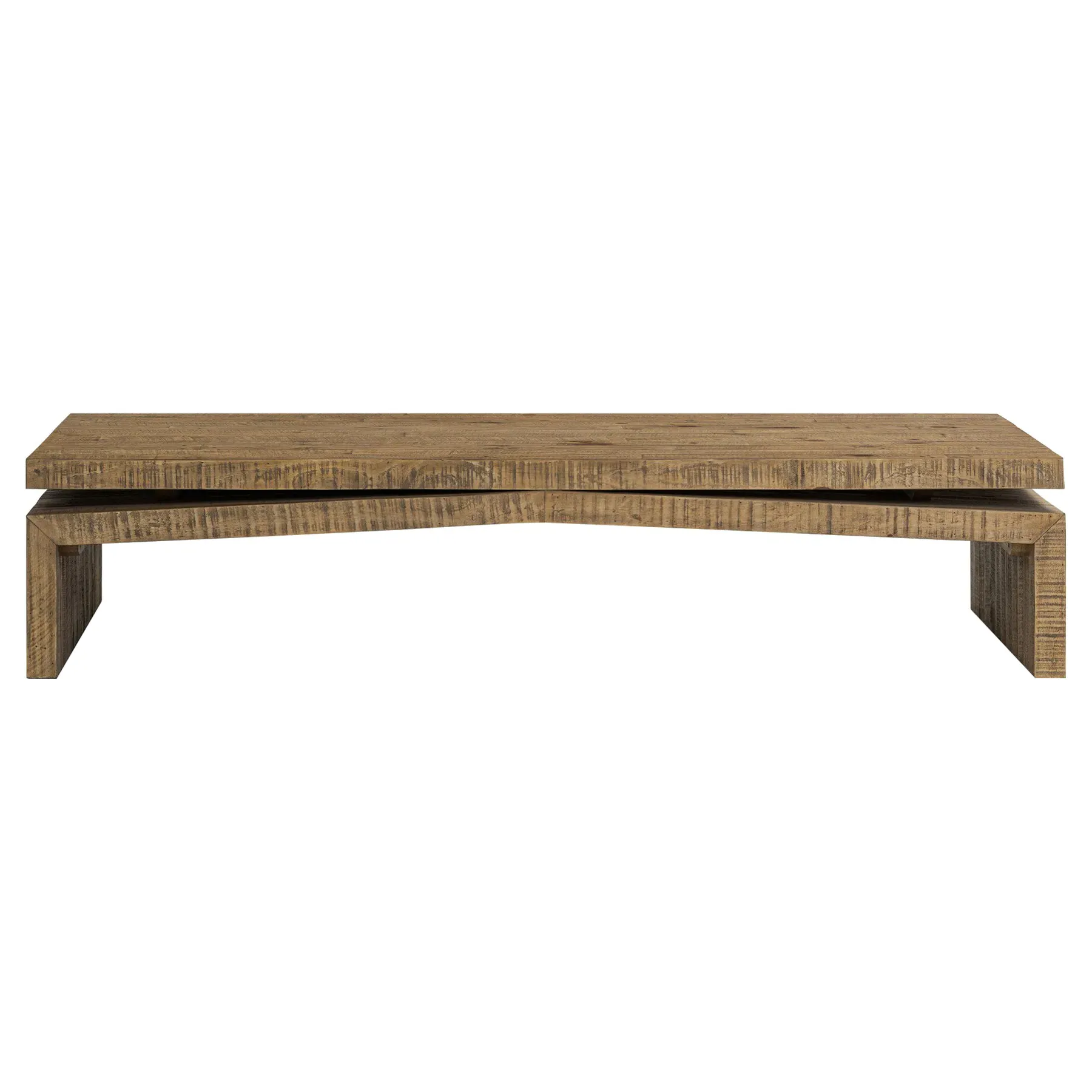 Rayan Reclaimed Wood Coffee Table - Brown, Pine