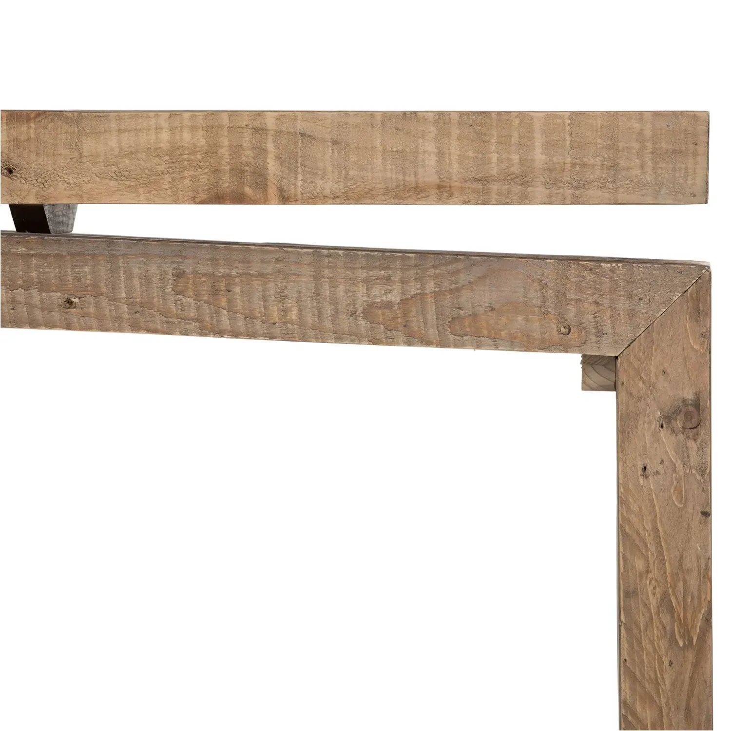 Rayan Rectangular Console Table - Brown, Reclaimed Pine