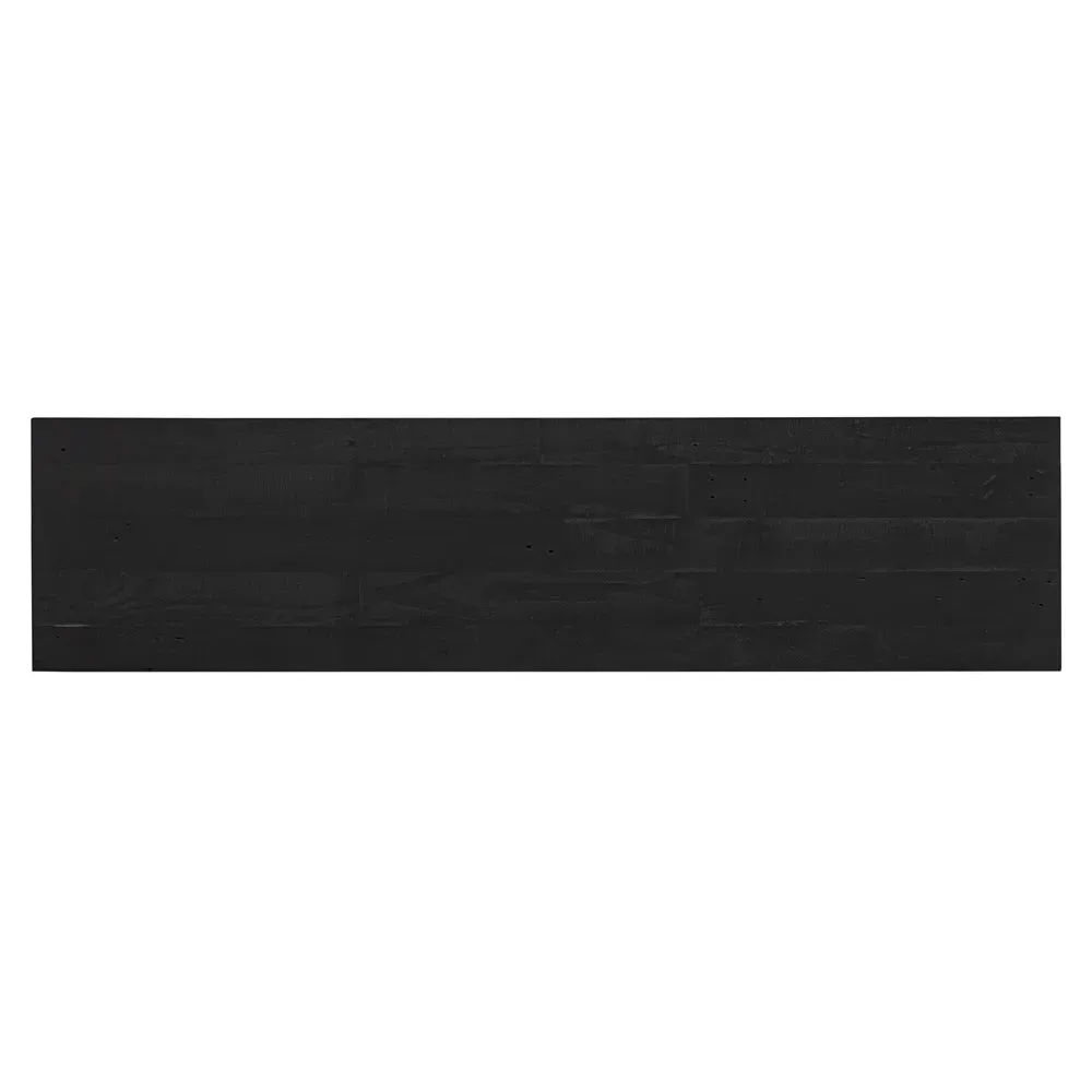 Rayan Small Rectangular Console Table - Black, Reclaimed Pine