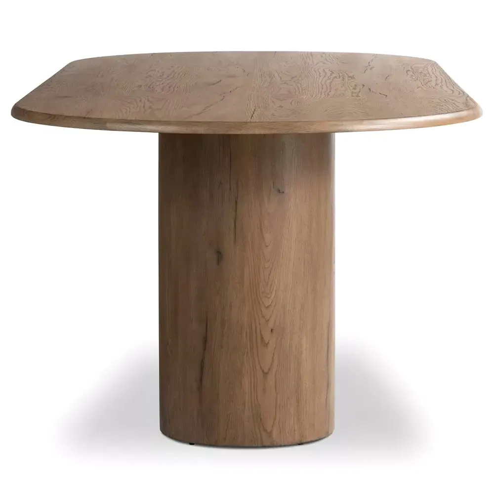Reagan Oval Dining Table - Brown, Oak