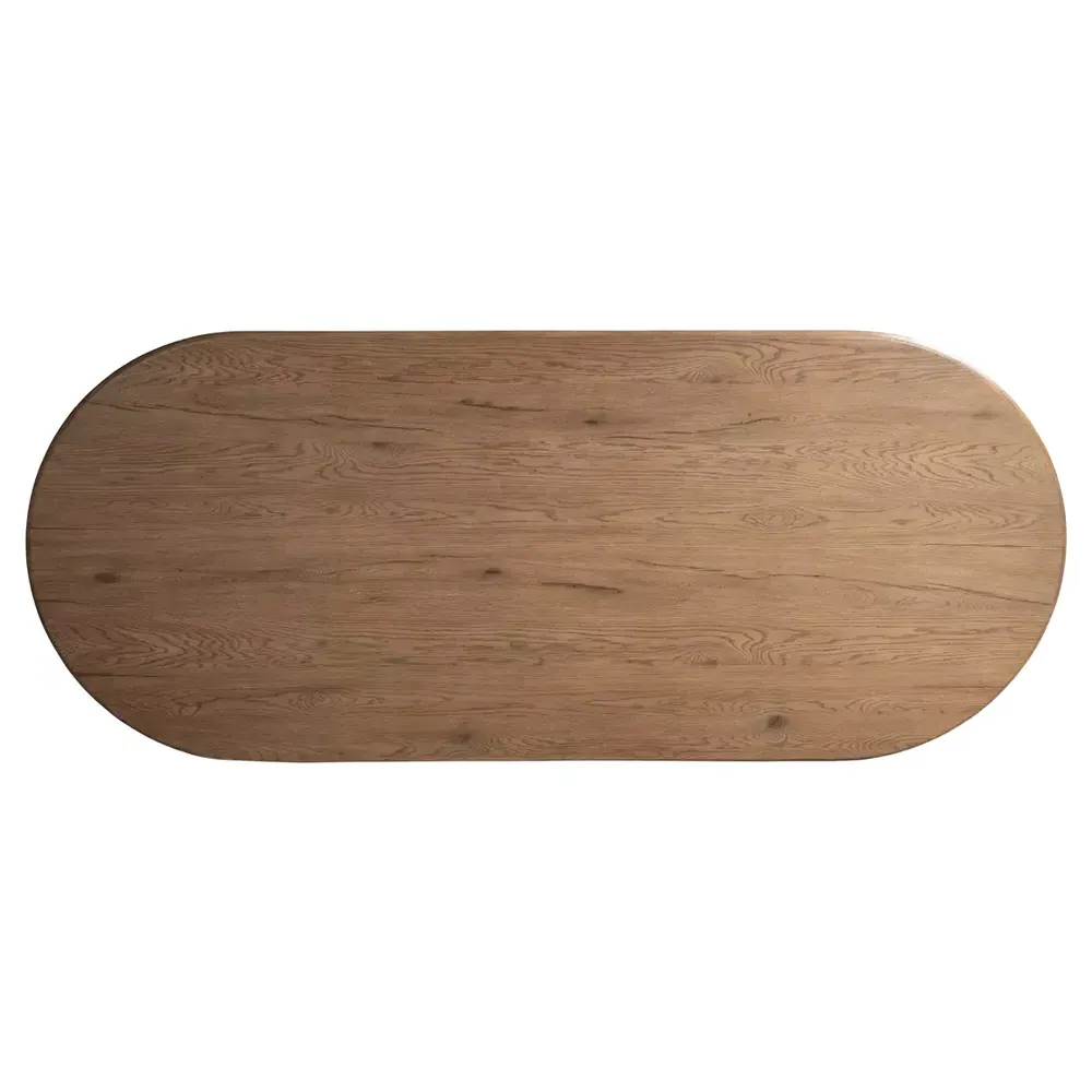 Reagan Oval Dining Table - Brown, Oak