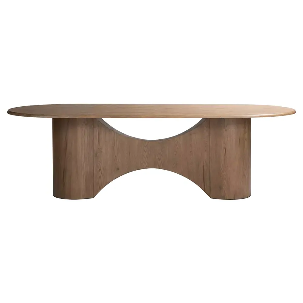 Reagan Oval Dining Table - Brown, Oak