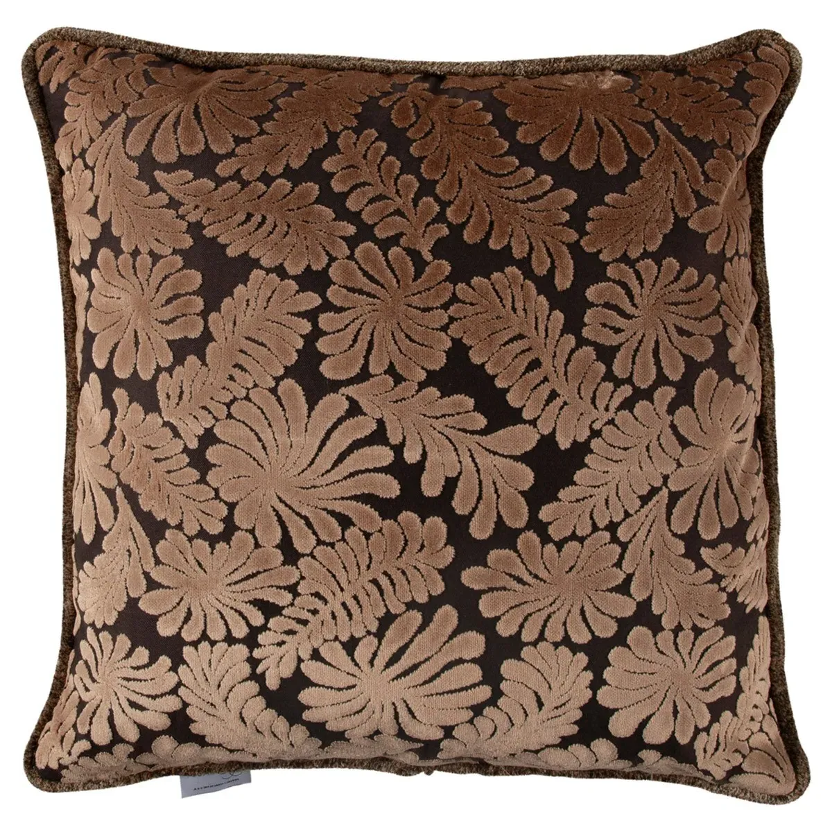 Rebecca 20x20 Throw Pillow - Brown, Velvet image