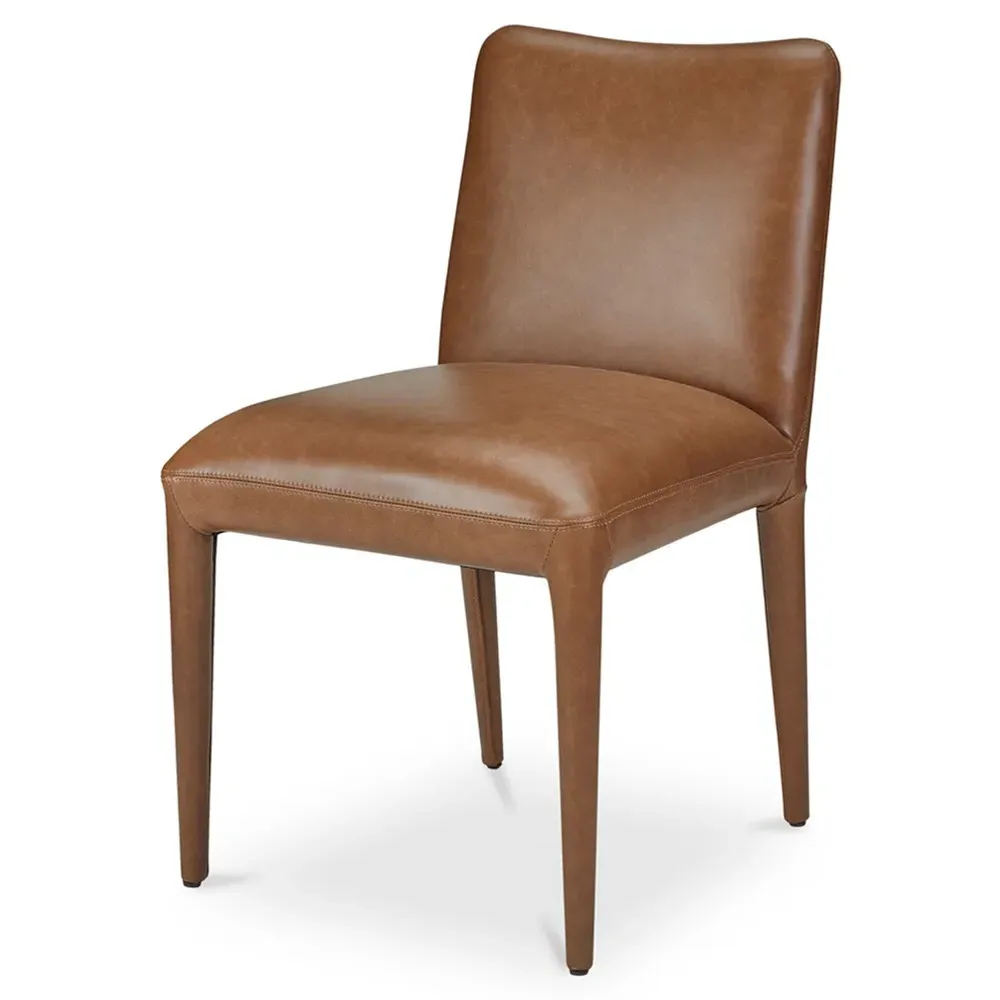 Rebecca Dining Chair Set of 2 - Tan, Leather