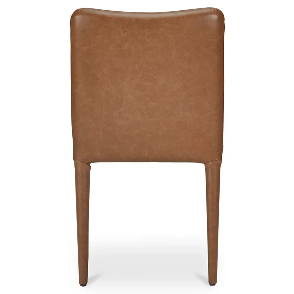 Rebecca Dining Chair Set of 2 - Tan, Leather