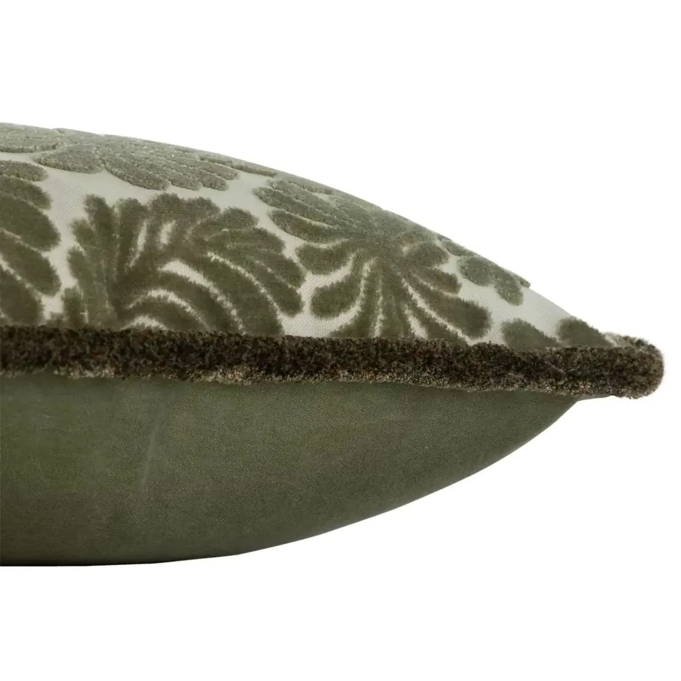 Rebecca Lumbar Pillow - Moss, Velvet