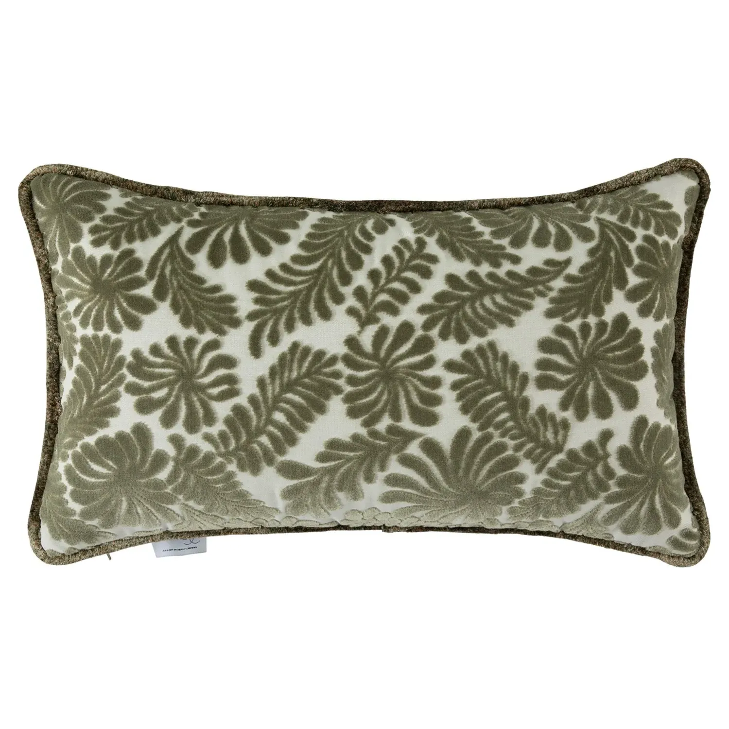 Rebecca Lumbar Pillow - Moss, Velvet