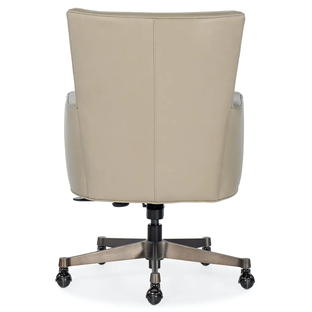 Rebecca Swivel Office Chair - Beige, Leather