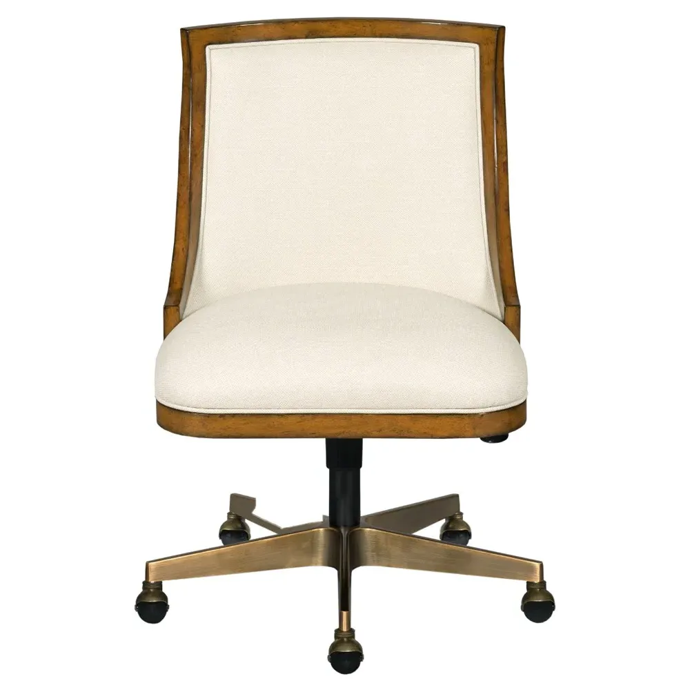 Redding Office Desk Chair - Cream, Hardwood image