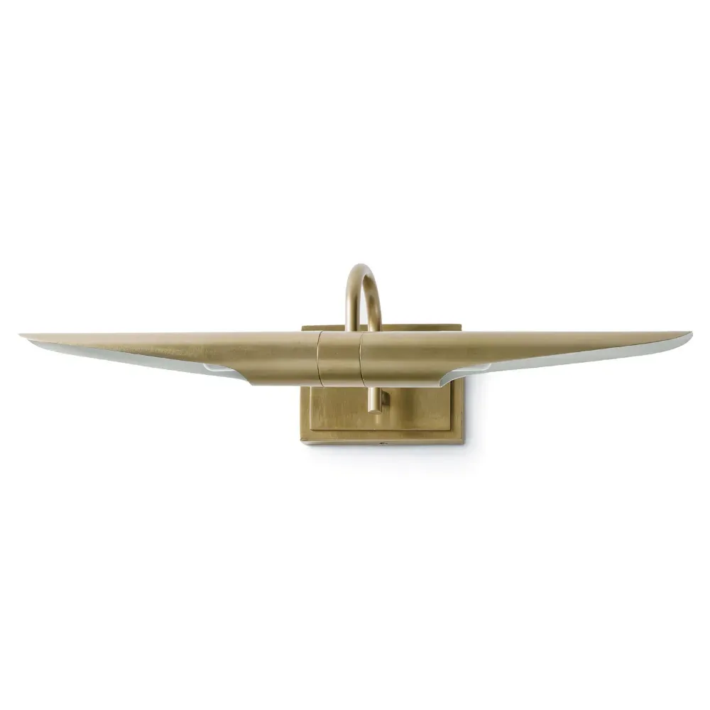 Redford Small Adjustable Wall Sconce - Natural Brass, Steel image