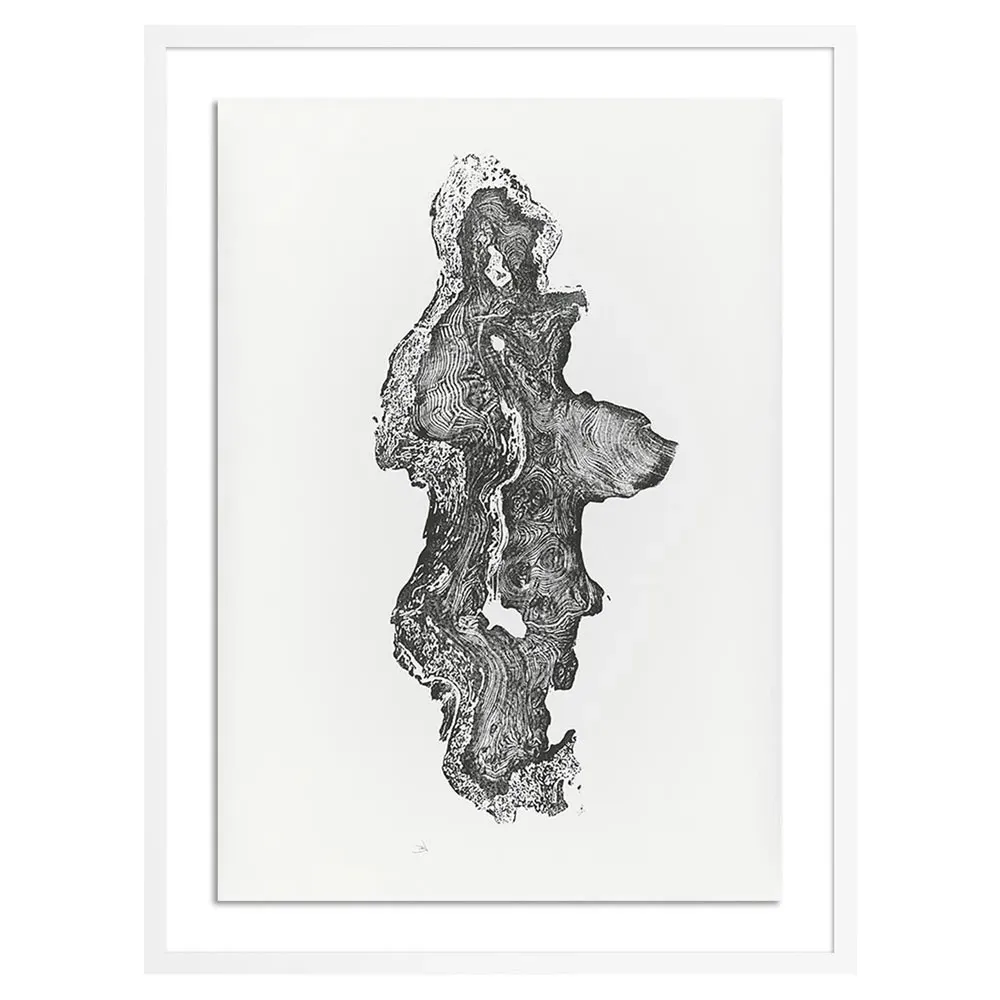 Redwood Burl Wall Art - White, Maple